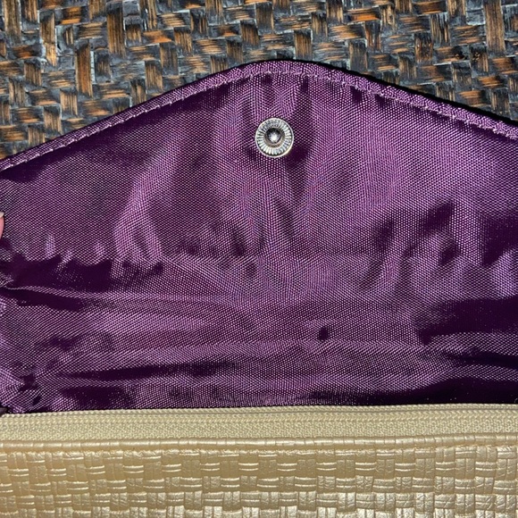Gold Clutch with Credit Card Holder - Picture 3 of 9